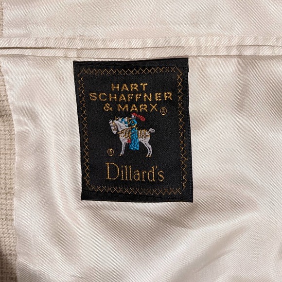 Hart Schaffner & Marx Natural Silk Men's Suit Jacket Size 48R NEW - Picture 5 of 6